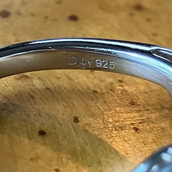 Genuine Pink Mystic Topaz Sterling Silver Star Ring Size 8 - Picture 6 of 9